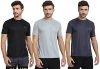FTX Men’s Dri-Fit Round Neck T-Shirt Combo – Pack of 3 (Black, Light Grey, Steel Grey – 723_2-723_7-723_8)