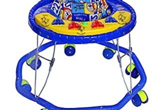 Avani Metrobuzz Baby Walker With Music Toys Bar For Kids Of 6 Months To 1.5 Year (Blue)