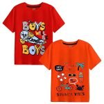 Preneum Boy’S Regular Fit T-Shirt (Boyts-8-5_Multi92 2Years-3Years)