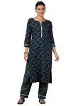 Lymio kurta set for women | Women Kurta | Women Kurta Sets Kurtis | Women Kurta Pant Set | Women Kurta Pant Set Women Kurti Set with Pant | Women Kurti Set with Pant Cotton (K-9-10-12) (L, Blue)