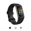 Fitbit Charge 5 Advanced Health & Fitness Tracker With Built-In Gps, Stress Management, Sleep Tools, 24/7 Heart Rate, Spo2 & More, Black/Graphite, One Size (S & L Bands Included)