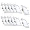 Polycab 15W Led Panel Light Scintillate Edge Slim Square Smart Offers Bright Lumination Long Lifespan No Harmful Radiation (Cool White, 6500K, 12 Pcs, Cut Out: 5.9 Inches)