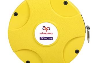 Asian Paints Trucare Waterproof Glass Fiber Measuring Tape Strip | With End Hook & Pull Ring (15M, White)