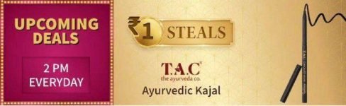 Myntra Upcoming Deal at 2 PM Today – Ayurvedic Kajal for ₹1
