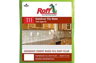 Pidilite Roff Rainbow Tile Mate For Filling Tile Joints On Floor And Wall Tiles (5Mm Width Tile- 1 Kg Pastel Grey