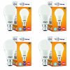 wipro 10W B22D LED Cool Day White Bulb, Pack of 4 (Garnet)