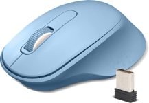 Zebronics Zeb-AKO Wireless Mouse, 2.4GHz with USB Nano Receiver, High Precision Optical Tracking, 3 Buttons, Silent Clicks, Plug & Play, for PC/Mac/Laptop (Blue)