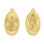 WHP Jewellers 24k (999) 4 gm Combo (Lord Lakshmi/Ganesh) Yellow Gold Pendant (2 GM Each)