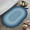 Status Contract Water Absorbing Mat For Bathroom Quick Dry Rubber Backed Anti-Slip Floor Mat Non Slip Mat For Home, Kitchen (40 X 60 Cm) (D6)