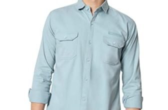 Kargeens Casual Shirt For Men|| Shirt For Men|| Men Stylish Shirt || Men Solid Shirt || Full Sleeve Shirt,Light Blue-M
