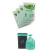 Kleeno by Cello Nature Care Compostable Wet Garbage Bag Pouch Large(45L), Set of 4(10 bags each)