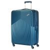 American Tourister Georgia 79 cms Large Check-in Polycarbonate (PC) Hard Sided 4 Spinner Wheels Trolley Bag (Midnight Blue)