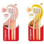 Colgate Slim Soft Turmeric Toothbrush And Slim Soft Himalayan Salt Manual Toothbrush For Adults (Pack Of 6), Multicolour (61013988)