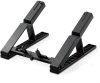 STRIFF Laptop Stand for Desk, Ergonomic Computer Stand Laptop Riser, Phone and Tablet Stand for Desk, Portable Laptop Elevator Holder Compatible with MacBook, Laptop,Tablet (Blackish)