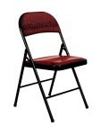 Story@Home Folding Chairs Portable Foldable Dining Chairs Home Office Student Study Chair, Black and Brown
