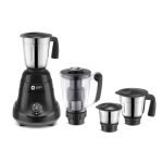 Orient Electric 750W Mixer Grinder with Juicer | Super Power 750 MGSP75B4 4 jar with 3 SS Jars and 1 PC juicing jar with Pusher & seive | Longer Life Balanced Coil Motor| 5 Years Motor Warranty