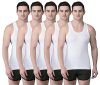 Dollar Bigboss Men’S Solid Regular Vest (Mdve-01-Bbfinern_85_White 5 Pcs M)