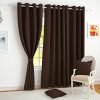 Story@Home Blackout Curtains 9 Feet Long Set Of 1 Room Darkening Long Door Curtain Plain, Light Brown