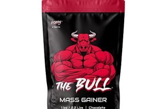 Kobra Labs The Bull Mass Gainer [1Kg, Chocolate] | Lean Whey Protein Muscle Mass Gainer | Complex Carbohydrates | 18Gm Protein, Reduces Muscle Breakdown | Boosts, Powder,Pack Of 1