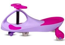 Brunte Tuk Tuk Purple Magic Swing Car For Kids Twister Ride On For Heavy Weight Capacity 3Years Plus With Marks Free Wheels, Red (Btt04)