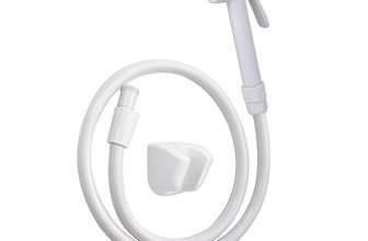 Bonkaso Hf Classic Abs Health Faucet With High Pressure 1 Metre Pvc Tube And Hook(White)