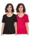 Indigo Women’s Regular T-Shirt (AW21/IND-9013_red+Black_XX_Large