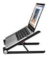Live Tech Apex Laptop Stand – Portable, Lightweight & Durable – Robust Plastic & Metal Design – for All Laptops 11-17″ up to 13 lbs – Riser Adjustable Notebook Stand – Foldable Computer Holder for Desk (Apex)