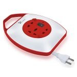 Syska Ssk-Pw-0302A-Wr Power Wheel With Surge Protection, Strong Abs Material Body, 4 Meter Long (White-Red)