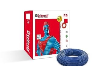 Goldmedal 1.0Sq Mm Flame Retardant Pvc Insulated Fire Retardant Wire (Blue)