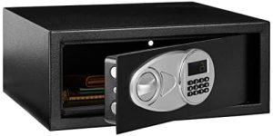 Amazon Basics Security Safe With Programmable Electronic Keypad, 20L (Black)