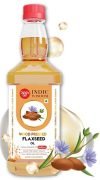 IndicWisdom Wood Pressed Flaxseed Oil, Premium Cold Pressed Oil, Pure & Natural Multipurpose Oil, Edible Flaxseed Oil For Hair And Skin, Extracted On A Wooden Churner, 200 Ml – Indicwisdom