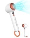 ARCTICOOL Portable Mini Fan – Rechargeable Hand Fan with 3 Adjustable Speeds and Battery Digital Display, 2000mAh Battery Small Fan(White)