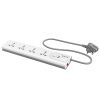 Polycab 3 Pin Socket 4 In 1 Power Extension Strip For Home & Office Use With Surge Protection Connect Computers Laptops & Home Appliances