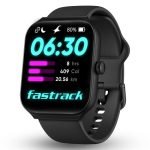Fastrack New Limitless FS1 Smart Watch|Biggest 1.95″ Horizon Curve Display|SingleSync BT Calling v5.3|Built-in Alexa|Upto 5Day Battery|ATS Chipset|100+ Sports Modes|150+ Watchfaces(Black)