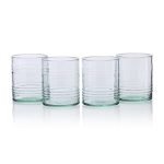 Pasabahce Tincan Eco Friendly Glass From House Of Pasabahce The Original Pasabahce From Turkey, Green Transparent Tincan Eco Friendly Glasses, 280 Ml In Set Of 4 Pcs, Perfect Fit For Water/Juice.
