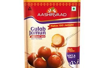 Aashirvaad Instant Mix Gulab Jamun, 500G Pack, Easy To Make Soft & Delicious 100 Gulab Jamuns In Just 3 Steps