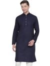 Lymio Men Kurta || Kurta for Men || Men’s Cotton Blend Kurta || Long Slevee Kurta (Men-Kurta) (L, Nevy Blue)