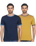 Amazon Brand – INKAST Men’s Solid Regular T-Shirt (SS20INKTEE36_Ecru Olive & Irish Navy L)