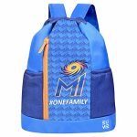 Eume Mumbai Indians 19 Ltrs Drawstring Backpack With 1 Compartment Men & Women Fit Up To 13.3 Inch Laptop Royal Blue Color