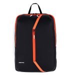 Gear LITE 15L Water Resistant Casual Backpack/School Bag for Men/Women (Black/Neon Orange)