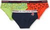U.S. Polo Assn. Boy’s Mid Rise Cotton Spandex IKBB Briefs – Pack Of 3 (NAVY/LIME/ORANGE L)