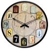 Zoliva Wall Clock 12″ Silent Quartz Decorative Latest Wall Clock Non-Ticking Classic Clock Battery Operated Round Easy to Read for Room/Home/Kitchen/Bedroom/Office/School (Beige)
