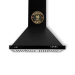 BLOWHOT EVA S BPC Chimney: 60 cm With Free Installation Kit | 1200 m³/h Suction Power | 3 Speed Push Control | Dual Baffle Filter | LED Lights | 10-Year Motor Warranty