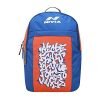 Nivia 5258 Alphabet School Bag, Others (Orange-Royal Blue)