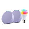 Echo Pop (Purple) Gift Twin Pack With Wipro 9W Led Smart Color Bulb