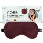 Ross Breathable Sleep Eye Mask with Super Smooth And Adjustable Strap- Super Soft & Cozy, Blindfold and Travelling- Maroon