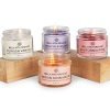 Bella Vita Organic Aroma Candles Soy Wax 4 X 60Gms Each, Scented Aromatic Fragrance Of Vanilla, Cinnamon, Lavender And Rose, Up To 15 Hours, Best Gift