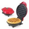 VEHHE Waffle Maker, Waffle Maker Machine, Waffles Maker, Mini Waffle Maker, Waffle Machine, Waffle Iron, Waffles Maker Machine, Mini Waffle Maker for Home, Waffle Maker Electric, Waffle Maker, Red