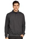 Oobani Men’S Cotton High Neck Sweatshirt (Ob1W21Mfw183_Anthra Melange_Xl)