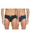 Fruit of the Loom Men’s Soft & Comfortable 100% Cotton Briefs | Relaxed Fit Briefs for Men | Super-Soft Waistband | BLACK/DRESS BLUES Pack of 2